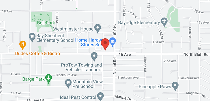 map of 109 13959 16 AVENUE
